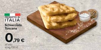 Carrefour Schiacciata Toscana offerta