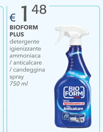 Acqua & Sapone Bioform Plus detergente igienizzante ammoniaca anticalcare candeggina spray 750 ml offerta