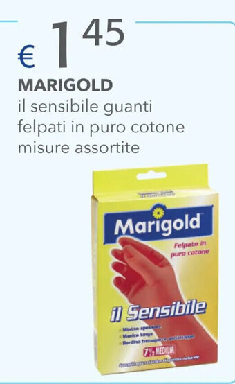 Acqua & Sapone Marigold il sensibile guanti felpati in puro cotone misure assortite offerta