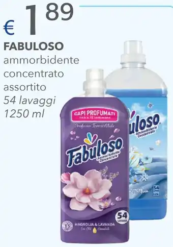 Acqua & Sapone Fabuloso Ammorbidente Concentrato Assortito 54 Lavaggi 1250 ml offerta