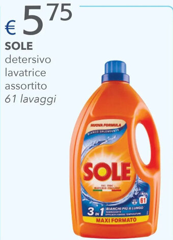 Acqua & Sapone Sole Detersivo Lavatrice Assortito 61 Lavaggi offerta