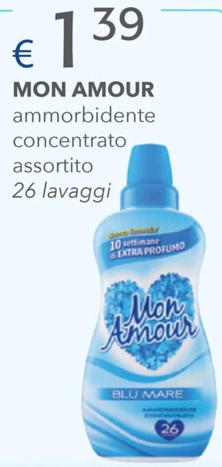 Acqua & Sapone Mon Amour Ammorbidente Concentrato Assortito 26 Lavaggi offerta