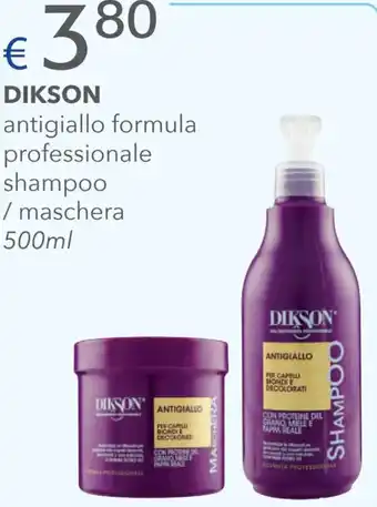 Acqua & Sapone Dikson Antigiallo Formula Professionale Shampoo/Maschera 500 ml offerta