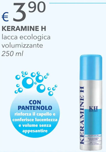 Acqua & Sapone Keramine H Lacca Ecologica Volumizzante 250 ml offerta