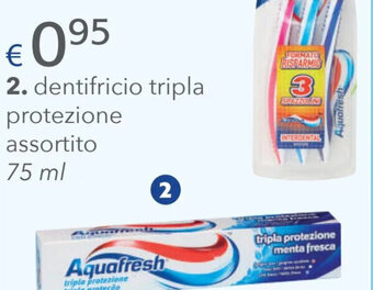 Acqua & Sapone Aquafresh Dentifricio Tripla Protezione Assortito 75 ml offerta