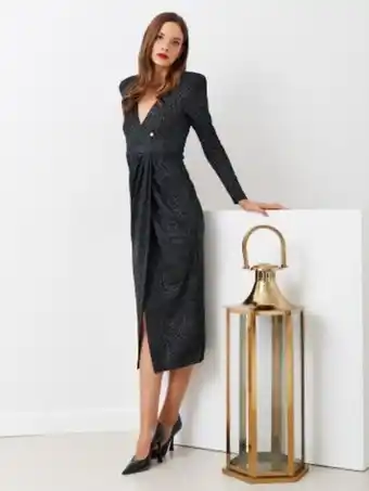 Abito midi lurex