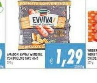 Supermercati Agorà Wuber Wurstel di pollo offerta