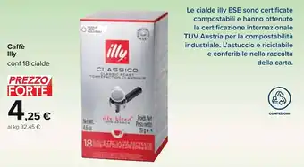 Carrefour Illy Caffè conf 18 cialde offerta
