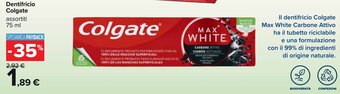 Carrefour Colgate Dentifricio assortiti 75 ml offerta