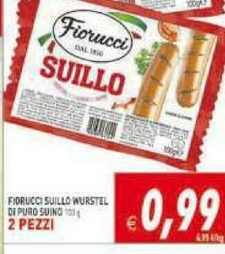 Supermercati Agorà Fiorucci Wurstel offerta