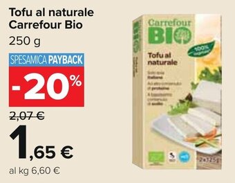 Carrefour Bio Tofu al naturale 250 g