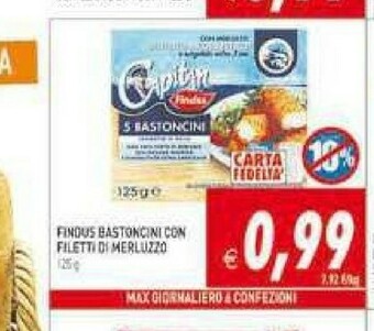 Supermercati Agorà Findus Bastoncini offerta