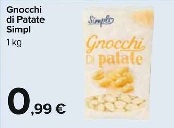 Carrefour Simpl Gnocchi di Patate 1 kg offerta