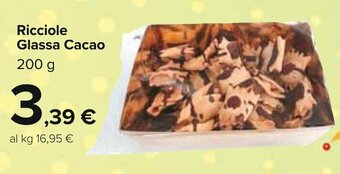 Carrefour Ricciole Glassa Cacao 200 g offerta