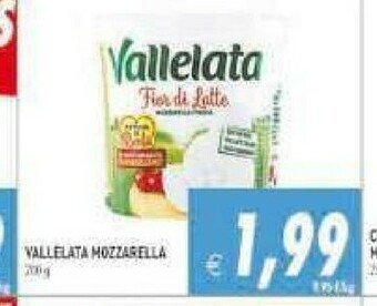 Supermercati Agorà Vallelata Mozzarella offerta