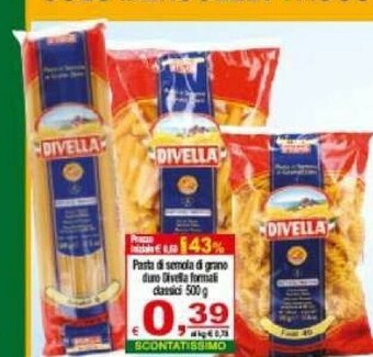 CTS Supermercati Divella Pasta di semola offerta