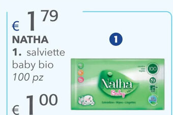 Acqua & Sapone Natha salviette baby bio 100 pz offerta