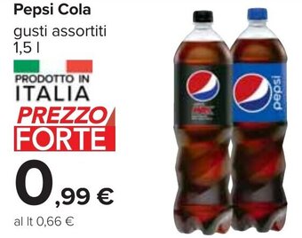 Carrefour Pepsi Cola gusti assortiti 1,5 l offerta