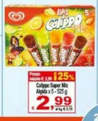 CTS Supermercati Calippo Gelati algida offerta