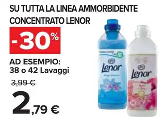 Carrefour Lenor Su Tutta La Linea Ammorbidente Concentrato 38 o 42 Lavaggi offerta