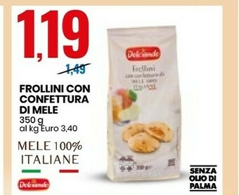 Eurospin Dolciando - Frollini Con Confettura Di Mele 350 G offerta