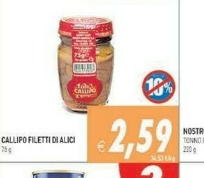 Gros Nostromo Tonno offerta