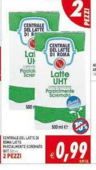 Pim Supermercati Norita Latte parzialmente scremato offerta