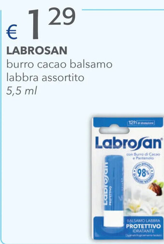 Acqua & Sapone Labrosan burro cacao balsamo labbra assortito 5,5 ml offerta