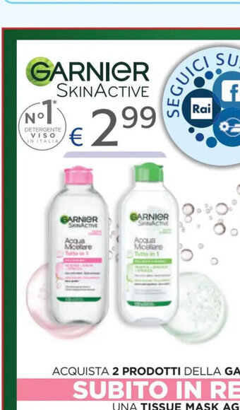 Acqua & Sapone Garnier SkinActive offerta