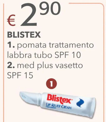 Blistex pomata trattamento labbra tubo SPF 10
