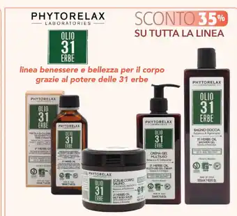 Acqua & Sapone Phytorelax Laboratories Olio 31 Erbe linea benessere e bellezza per il corpo grazie al potere delle 31 erbe Su Tutta La Linea offerta