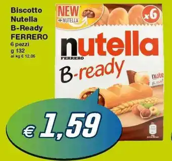 Prix Quality Ferrero Nutella B-ready Biscotto 6 pezzi 132g offerta