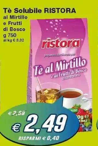 Prix Quality Ristora Tè Solubile 750g offerta