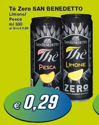Prix Quality San Benedetto Té Zero 330ml offerta