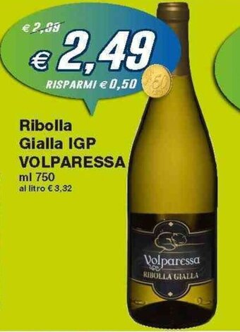 Volparessa Ribolla Gialla IGP 750ml