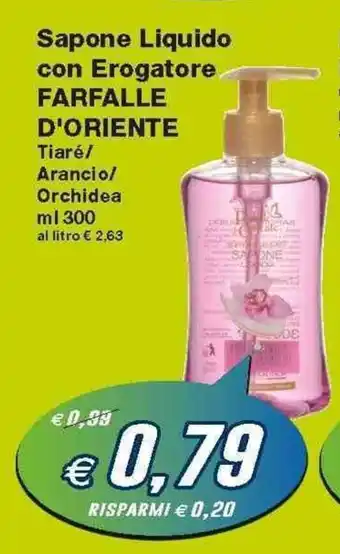 Farfalle D'Oriente Sapone Liquido con Erogatore 300ml