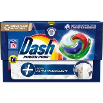 PiùMe Dash power pods extra smacchiante detersivo bucato lavatrice 19 pods ecodosi offerta