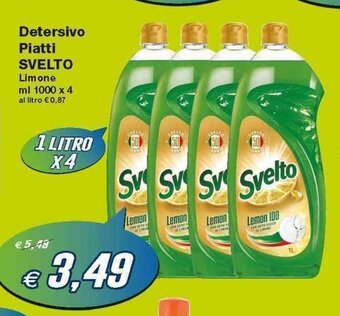 Prix Quality Svelto Detersivo Piatti 1000ml X 4 offerta
