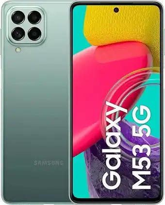 Amazon Samsung galaxy m53 5g smartphone android display 6.7¹ fhd+ super amoled plus, batteria 5.000 mah, ram 6gb memoria interna ... offerta