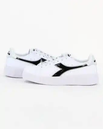 Globo Moda Diadora step p - sneakers bianca e nera con dettaglio posteriore argento offerta