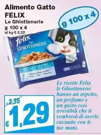 Prix Quality Felix Alimento Gatto 100g x 4 offerta