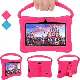 Amazon Tablet per bambini, veidoo premium 7 pollici android tablet pc, 1gb/16gb, safety eye protection screen, parental control a... offerta