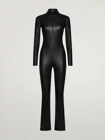 Wolford Vegan leather cut-out jumpsuit offerta