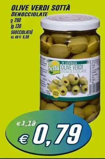 Prix Quality Sottà Olive Verdi Denocciolate 290g offerta