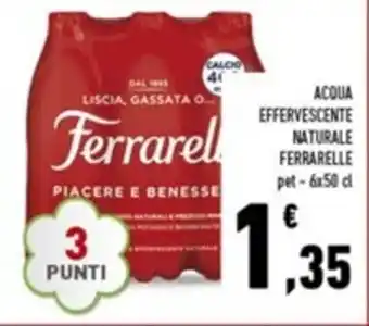 Ferrarelle Acqua Effervescente Naturale pet 6 x 50 cl