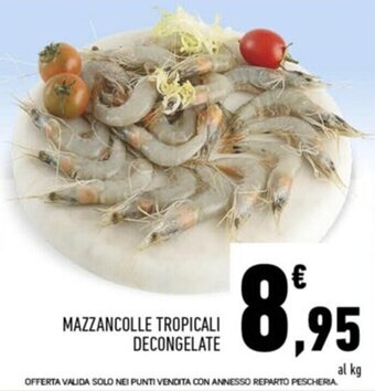 Conad Mazzancolle Tropicali Decongelate offerta