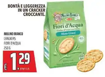 Coop Mulino Bianco Crackers Fiori D'Acqua 250 g offerta