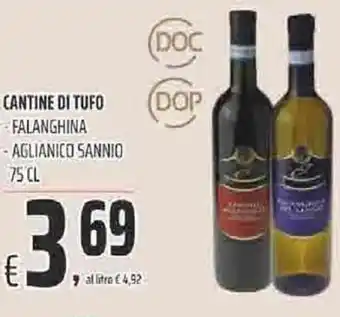 Coop Cantine di Tufo Falanghina Aglianico Sannio 75 cl offerta