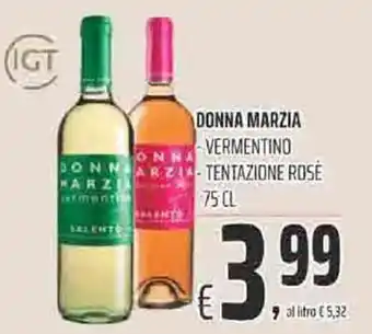 Coop Donna Marzia Vermentino Tentazione Rosè 75 cl offerta