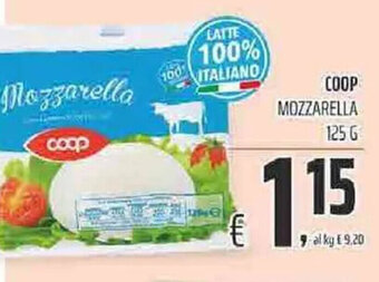 Coop Coop Mozzarella 125 g offerta